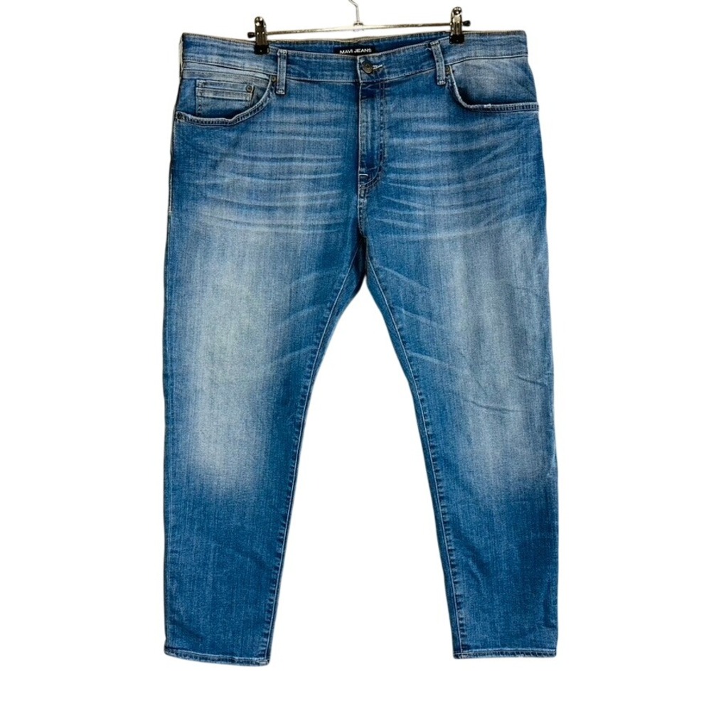 Mavi Mens Sz 40x30 Jeans Slim‎ Leg Denim Pockets Stretch Blue